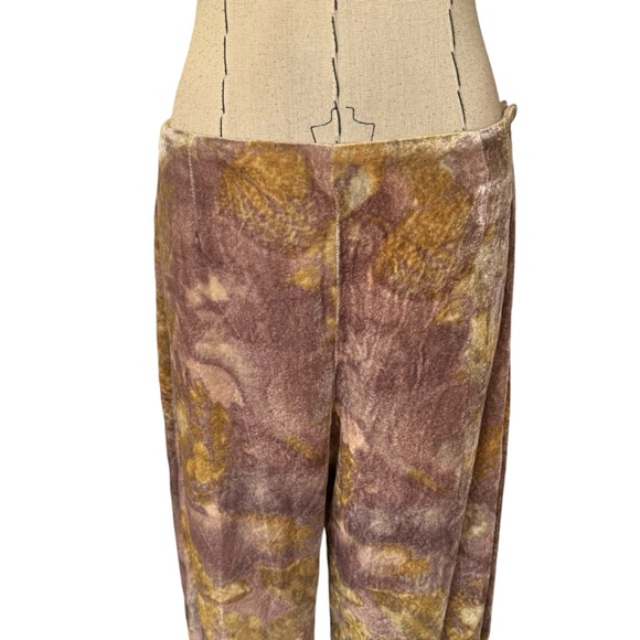 Vintage 90s Kenzo Velvet Cowl Neck Top and Low Rise Pants Matching Set - Picture 9 of 15